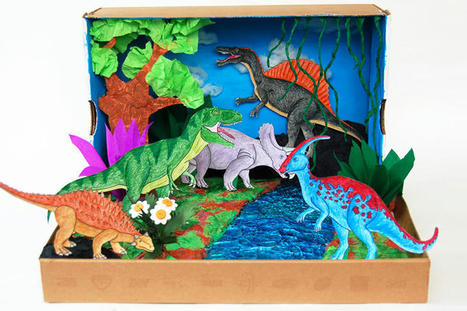 Dinosaur Diorama | Kids' Crafts | Fun Craft Ideas | FirstPalette.com | Galapagos | Scoop.it