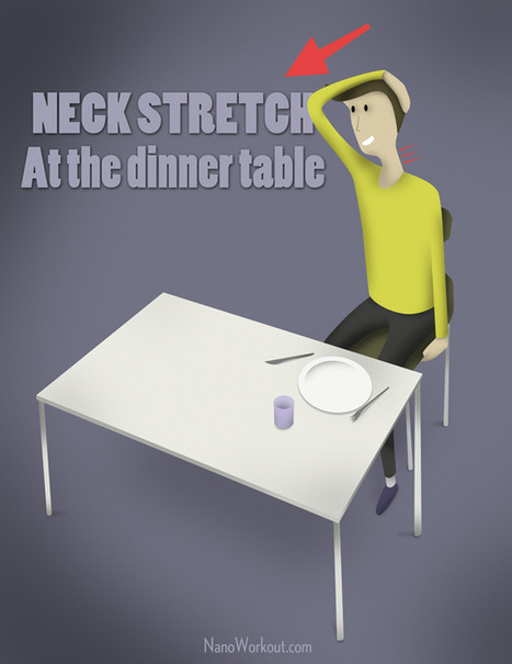 Neck stretch at the dinner table | En Forme et en Santé | Scoop.it