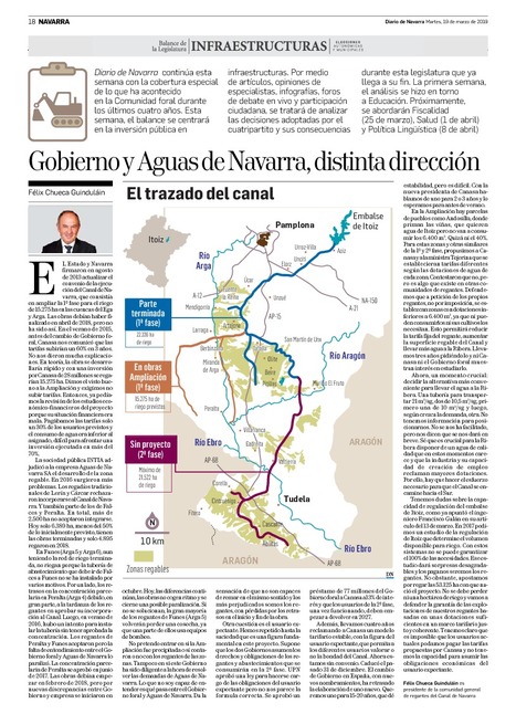 Gobierno y Aguas de Navarra, distinta dirección | Ordenación del Territorio | Scoop.it