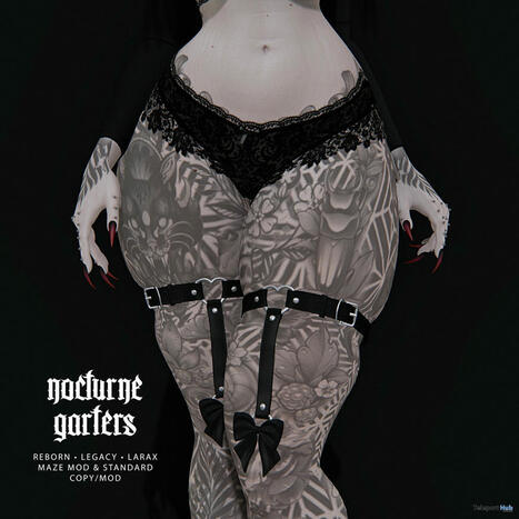 Nocturne Garters Fatpack Teleport Hub Group Gift by Psycho Barbie | Teleport Hub - Second Life Freebies | Teleport Hub | Scoop.it