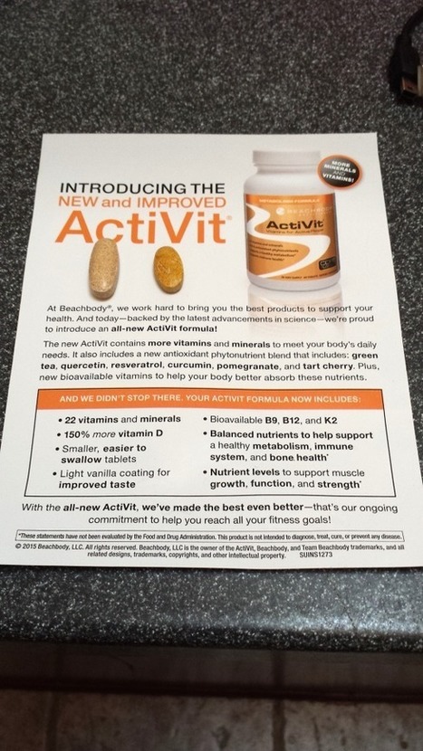 Activit Multivitamins New 2015 Formula Beach