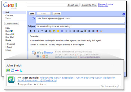 WiseStamp: Personaliza tu firma de correo electrónico | TIC & Educación | Scoop.it
