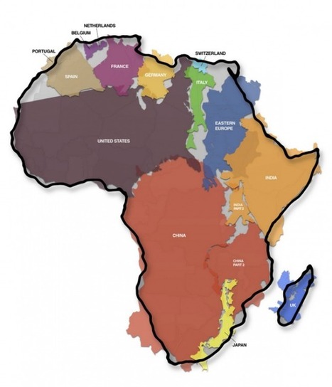 Rue89 : "Afrique grandeur nature, une carte qui bouscule les idées reçues | Ce monde à inventer ! | Scoop.it