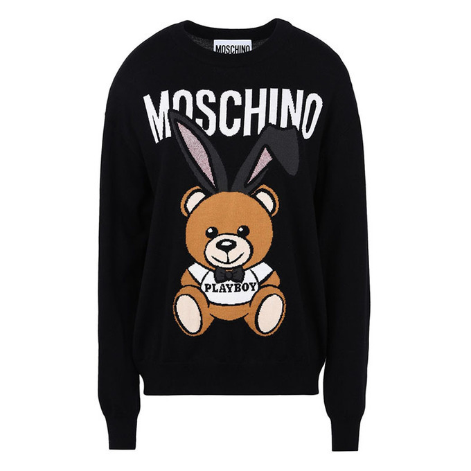 moschino transformer bear hoodie