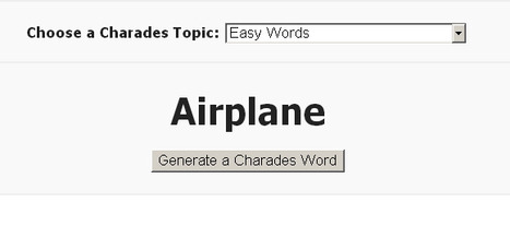 Charades Generator For Great Charades Words And Ideas! | 1Uutiset - Lukemisen tähden | Scoop.it