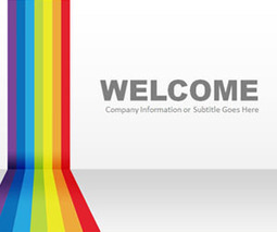 Rainbow PowerPoint Template - SlideHunter.com | PowerPoint Presentation Library | Scoop.it
