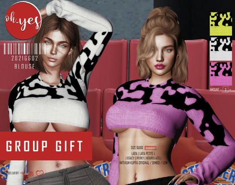 Long Sleeves Crop Top July 2021 Group Gift by Oh-Yes | Teleport Hub - Second Life Freebies | Second Life Freebies | Scoop.it