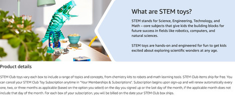 Amazon.com: STEM Club Toy Subscription: 3-4 year olds: Memberships and Subscriptions | Makerspace Managed | Scoop.it
