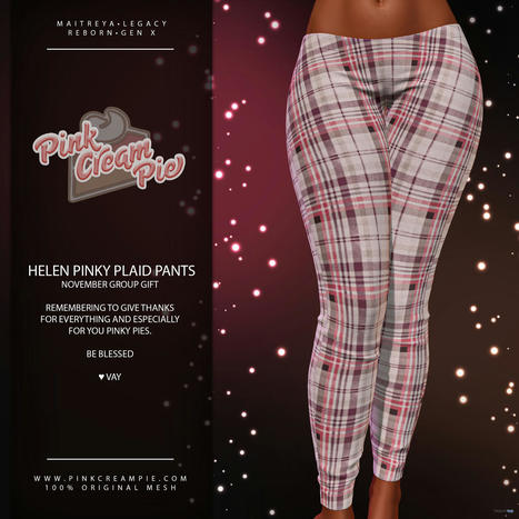 Helen Pinky Plaid Pants November 2022 Group Gift by Pink Cream Pie | Teleport Hub - Second Life Freebies | Second Life Freebies | Scoop.it