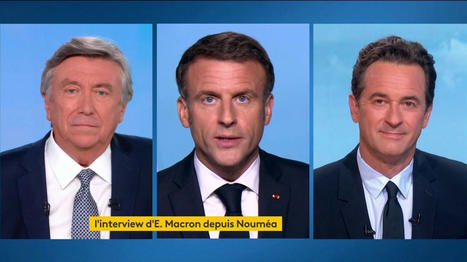 « Triplex », enregistrement et ministres en face-à-face : dans les coulisses de l'interview d'Émmanuel Macron depuis Nouméa. | JamesO | Scoop.it