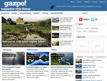Colección de plantillas para WordPress tipo revista | El Mundo del Diseño Gráfico | Scoop.it
