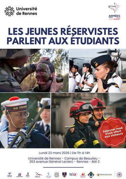 Une Journ&eacute;e des r&eacute;serves &eacute;tudiantes organis&eacute;e dans le cadre du Festival de l&rsquo;engagement &eacute;tudiant de l&rsquo;Universit&eacute; de Rennes | DEFENSE NEWS | Scoop.it