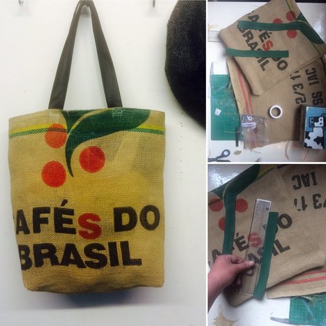 Coffee Bean Sack Upcycled Into Beautiful Bag | 1001 Recycling Ideas ! | Scoop.it