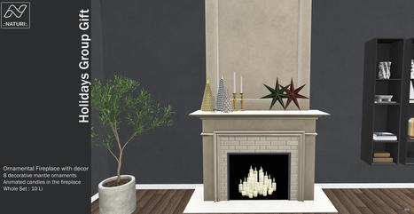 Fireplace Xmas Decor December 2022 Group Gift by NATURI | Teleport Hub - Second Life Freebies | Second Life Freebies | Scoop.it