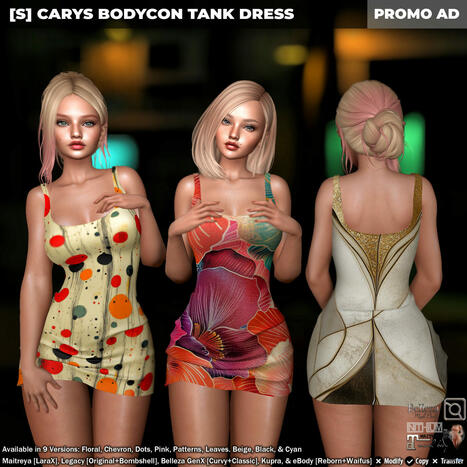New Release: [S] Carys Bodycon Tank Dress by [satus Inc] | Teleport Hub - Second Life Freebies | Second Life Freebies | Scoop.it