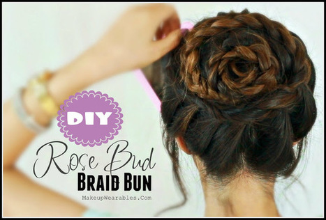 Beautiful Rose Bud Braid Hairstyle Hair Bun T