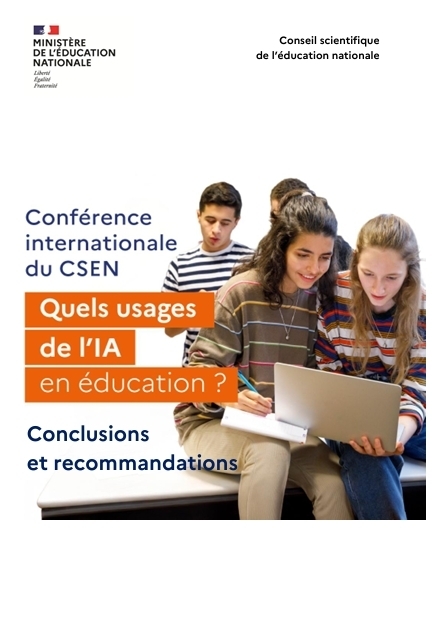 Quels usages de l'IA en &eacute;ducation ? Conf&eacute;rence du CSEN | Veille &Eacute;ducative - L'actualit&eacute; de l'&eacute;ducation en continu | Scoop.it