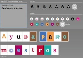 Type A4 - Herramienta para hacer carteles de una letra por hoja | TIC & Educación | Scoop.it