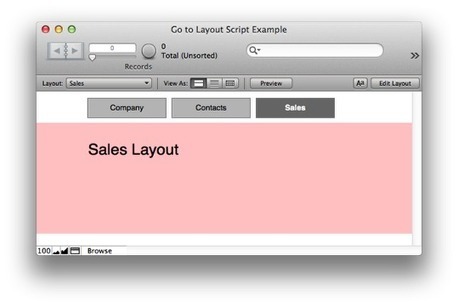 FileMaker Navigation - Go to Layout Script | Learning Claris FileMaker | Scoop.it