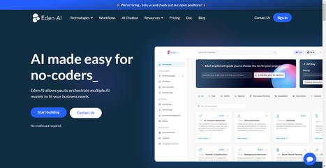Eden AI | AI made easy for all Product Builders | Time to Learn | Scoop.it