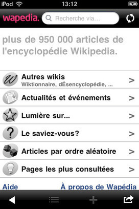 Wikipedia : 5 applications gratuites sur iPhone | Time to Learn | Scoop.it