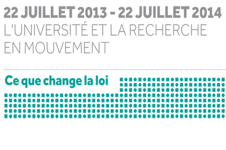 22 juillet 2013 - 22 juillet 2014 : ce que change la loi relative à l'enseignement supérieur et à la recherche  - ESR | Veille Éducative - L'actualité de l'éducation en continu | Scoop.it