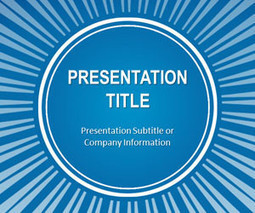 Blue Sunburst PowerPoint Template | Free Business PowerPoint Templates | Scoop.it