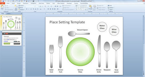 FREE Place Setting Template for PowerPoint | Free Business PowerPoint Templates | Scoop.it