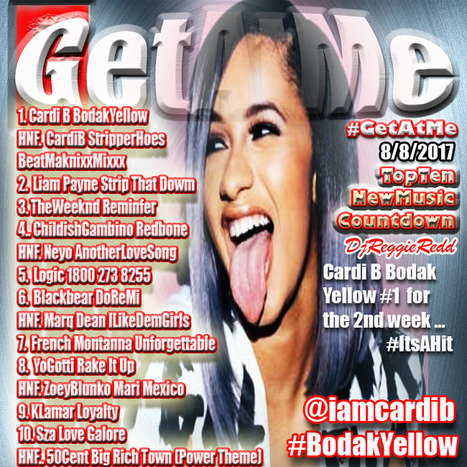 GetAtMe TopTenCountdown Cardi B BODAK YELLOW is still #1... #IDontDanceNoMoreIMakeMoneyMoves | GetAtMe | Scoop.it