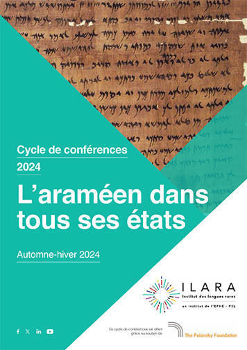 Cycle de conf&eacute;rences ILARA - 2024 : L&rsquo;aram&eacute;en dans tous ses &eacute;tats | - Lettre d'information Orient & M&eacute;diterran&eacute;e - | Scoop.it