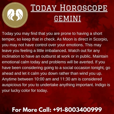 My Today's Horoscope