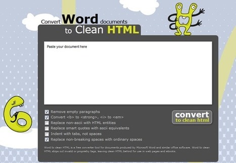 Un service web pour générer du code HTML clean à partir d’un document Word | Geeks | Scoop.it