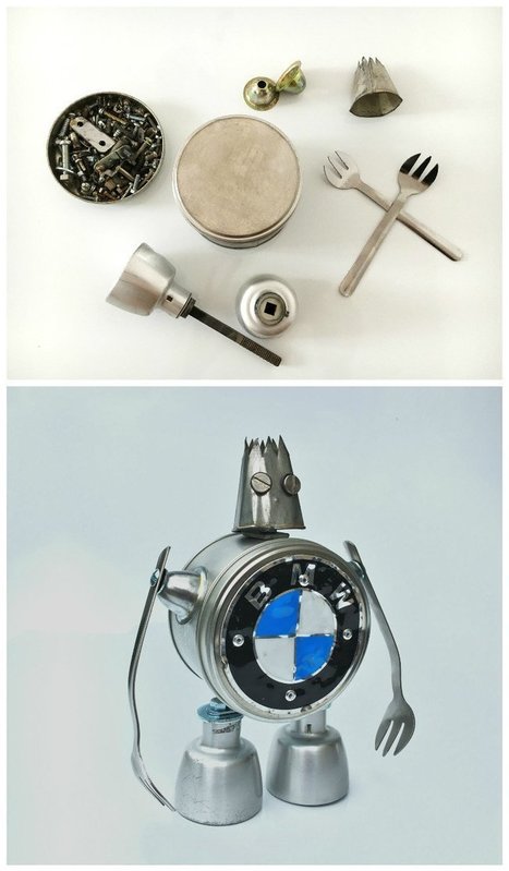 Tutorial: Make Your Own Reused Tin Robot Easily | 1001 Recycling Ideas ! | Scoop.it
