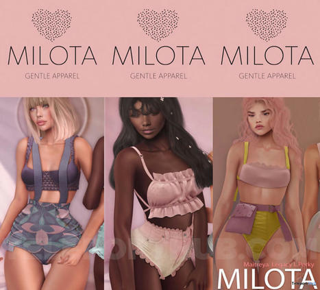 Kiana Playsuit Outfit, Ula Outfit, & Marfa Outfit Fatpack February 2023 Group Gift by MILOTA | Teleport Hub - Second Life Freebies | Second Life Freebies | Scoop.it