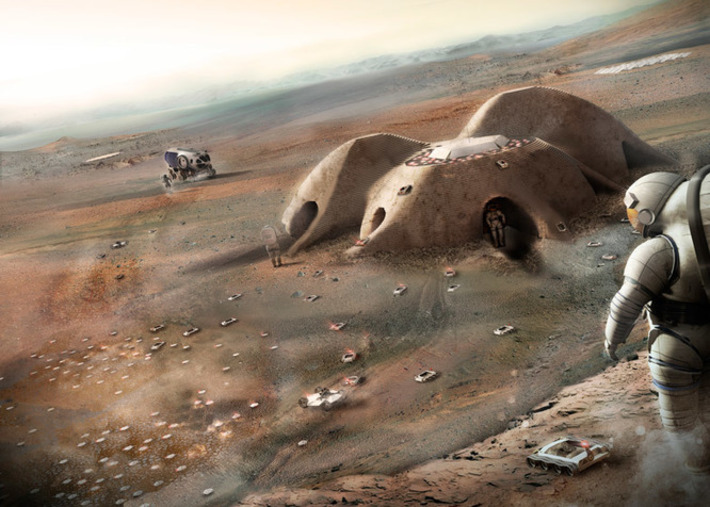 Foster + Partners reveals concept for 3D-printed Mars habitat - Dezeen | Machinimania | Scoop.it