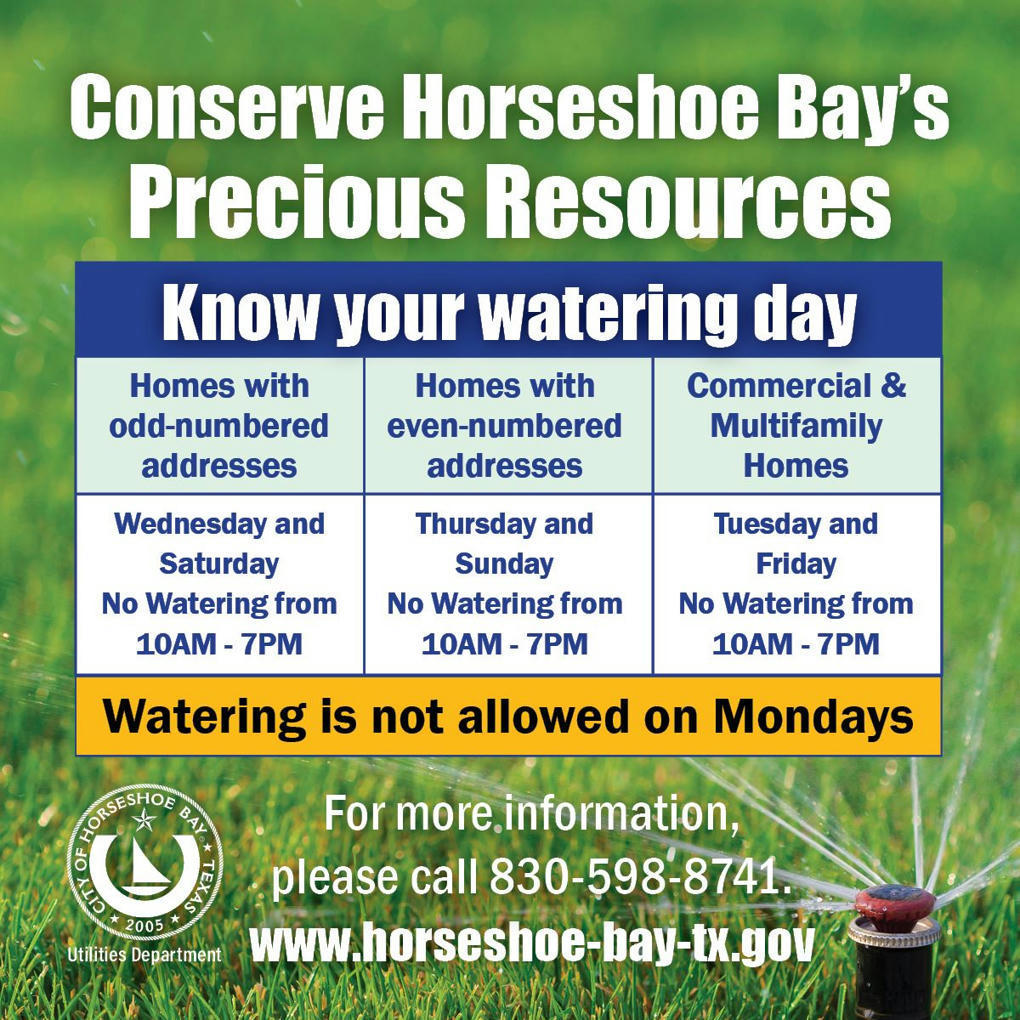Horseshoe Bay maintains water restrictions ex...