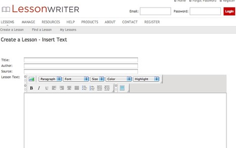 Lesson Writer - Create a Lesson | Digital Delights for Learners | Scoop.it