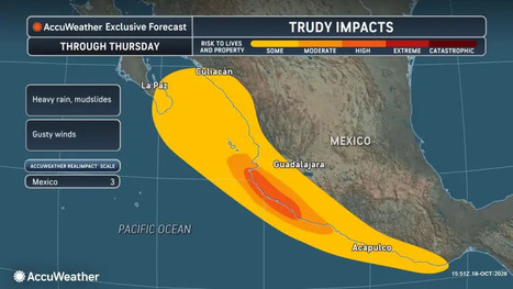 Trudy rapidly intensifies as Simon struggles; both storms are threatening Mexico's coast - Accuweather.com | Operation Deimos | Scoop.it