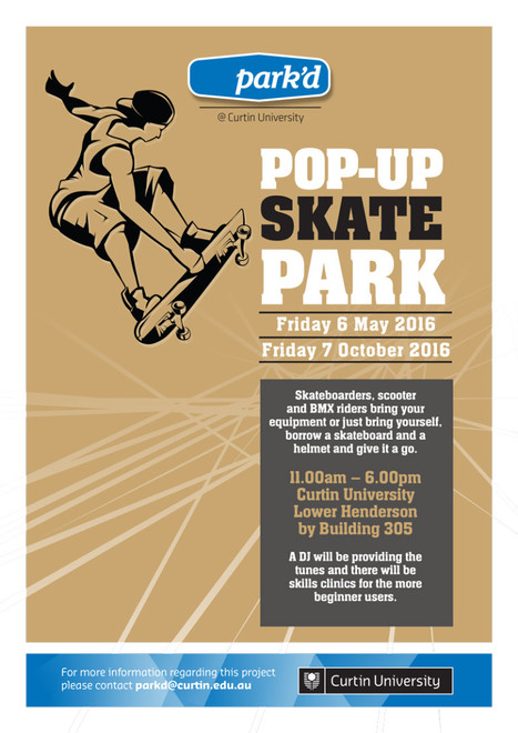 Pop-up Skate Park - Staff News | Curtin University, Perth, Australia | A Random Collection of sites | Scoop.it