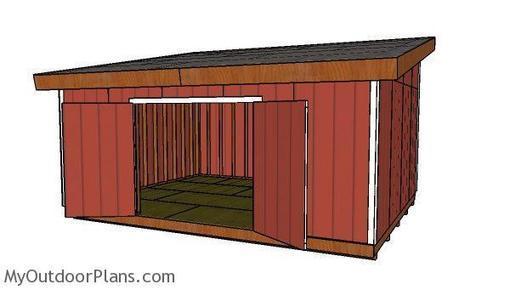 16x20 Lean To Shed Doors Plans Myoutdoorplans