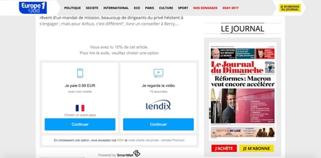 Le JDD permet le choix entre paiement et publicité pour accéder aux articles premium de son site | Offremedia | Ma revue de web | Scoop.it