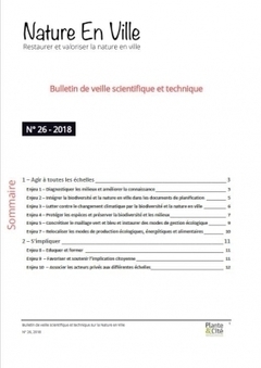 Publication du Bulletin de veille Nature en ville - Plante & Cité - n°26 - 2018 | Nature En Ville | Insect Archive | Scoop.it