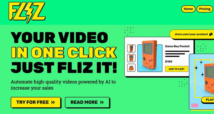 Fliz transforme un article de blog en une vidéo en un clic | TIC, TICE et IA mais... en français | Scoop.it
