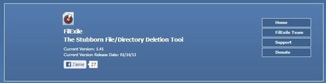 FilExile - The Stubborn File/Directory Deletion Tool | Best Freeware Software | Scoop.it