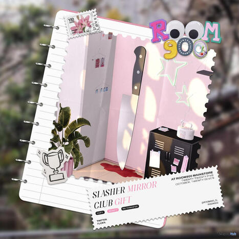 Slasher Mirror October 2025 Group Gift by ROOM900 | Teleport Hub - Second Life Freebies | Second Life Freebies | Scoop.it