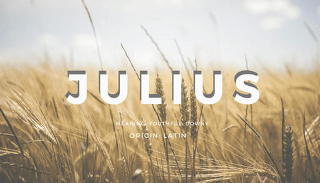 Name Spotlight: Julius | Name News | Scoop.it