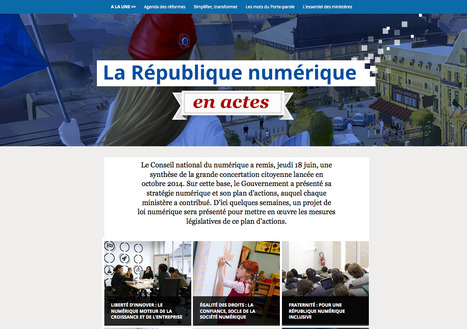 La République numérique en actes | e-santé - Télésanté | Scoop.it