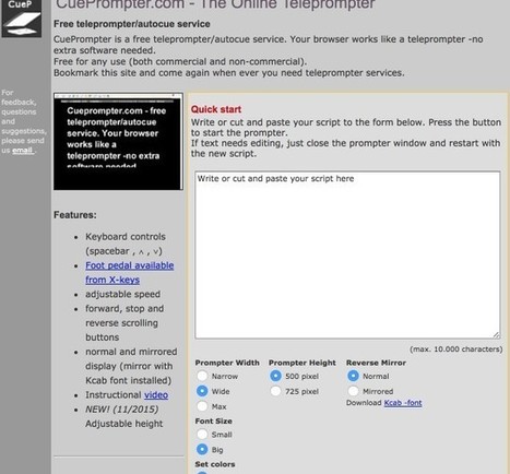 3 outils simples pour créer un prompteur | CONNECTED! | Scoop.it