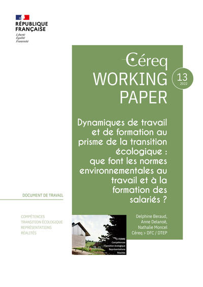 Que font les normes environnementales au travail et à la formation des salariés ? | Cereq