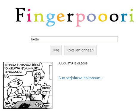 Rivo-Riitan pahin letkautus kateissa? – Etsi suosikkivitsisi Fingerpori-hakukoneella | 1Uutiset - Lukemisen tähden | Scoop.it